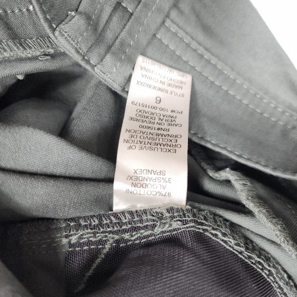 Democracy Pants WOMENS 6 Green Ab Technology Booty Lift High Rise Cargo - Picture 8 of 12